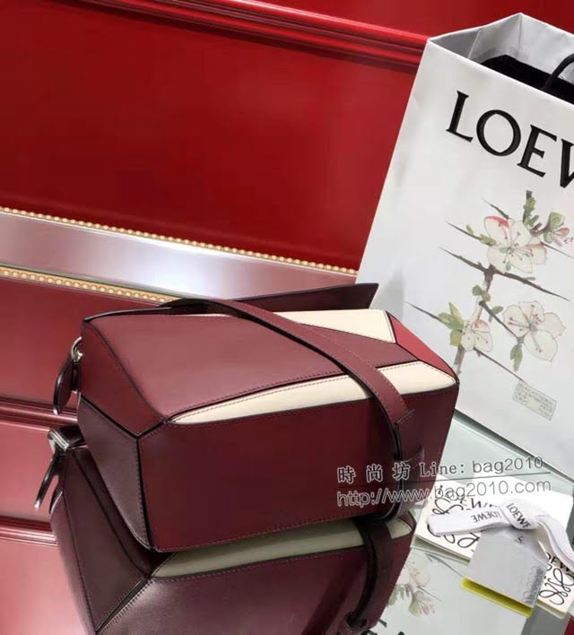 LOEWE經典爆款包包 羅意威小號Puzzle拼接手提斜挎包 10172  tcl1186